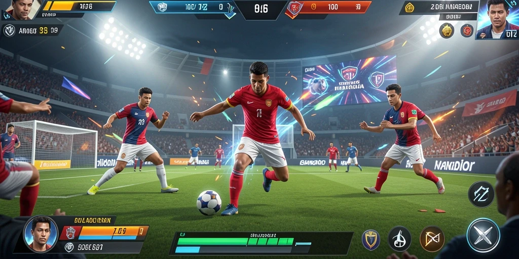 Screenshot memperlihatkan fitur sosial yang memungkinkan interaksi antar pemain.