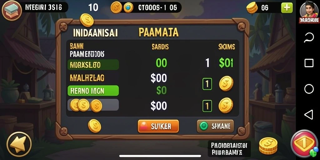 Berbagai permainan seru yang bisa dipilih dan dimainkan.