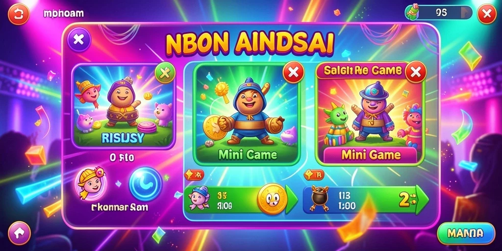 Grafis yang cerah dan penuh warna.