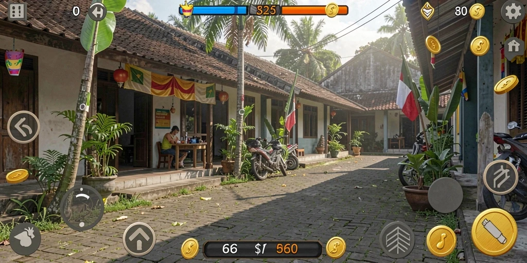 Level menantang untuk mengasah keterampilan.